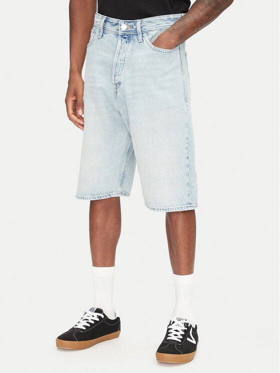 Jack & Jones Jack & Jones Džínové šortky Ron 12272237 Modrá Baggy Fit