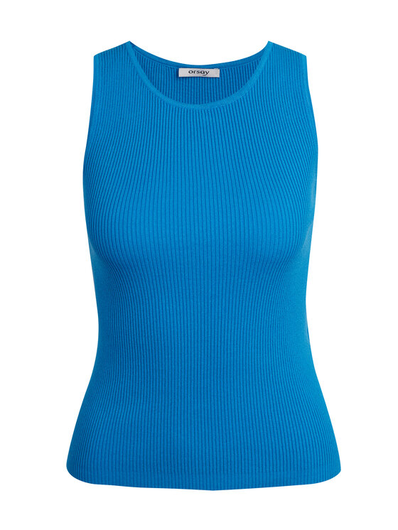 Orsay Orsay Tank top 507498592000__M Niebieski Regular Fit