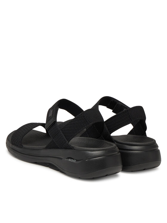 Skechers Skechers Sandali Go Walk Arch Fit Sandal - Polished Nero