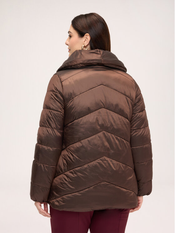 Fiorella Rubino Fiorella Rubino Giubbotto piumino F037T001587N022 Marrone Regular Fit