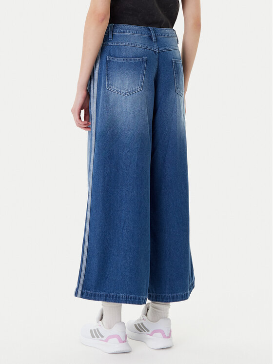 adidas adidas Blugi adicolor Denim Adilenium JV7454 Albastru Wide Leg