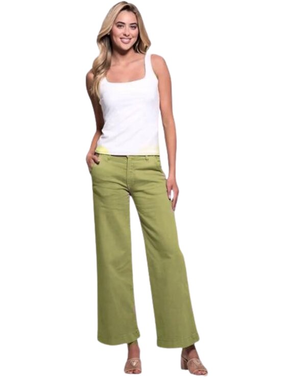 Guess Jeans Guess Jeans Τζιν zoya wide leg Πράσινο Regular Fit