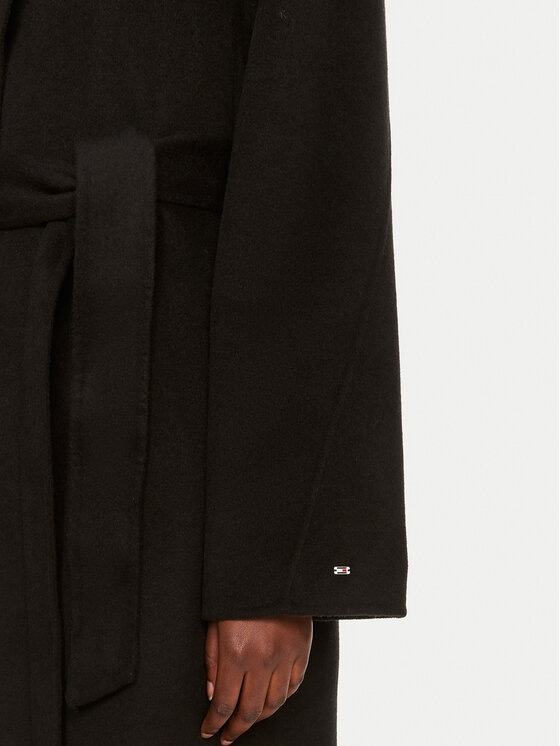 Tommy Hilfiger Tommy Hilfiger Cappotto di lana WW0WW43603 Nero Regular Fit