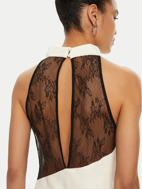 ROTATE ROTATE Rochie de seară 113928 Alb Slim Fit