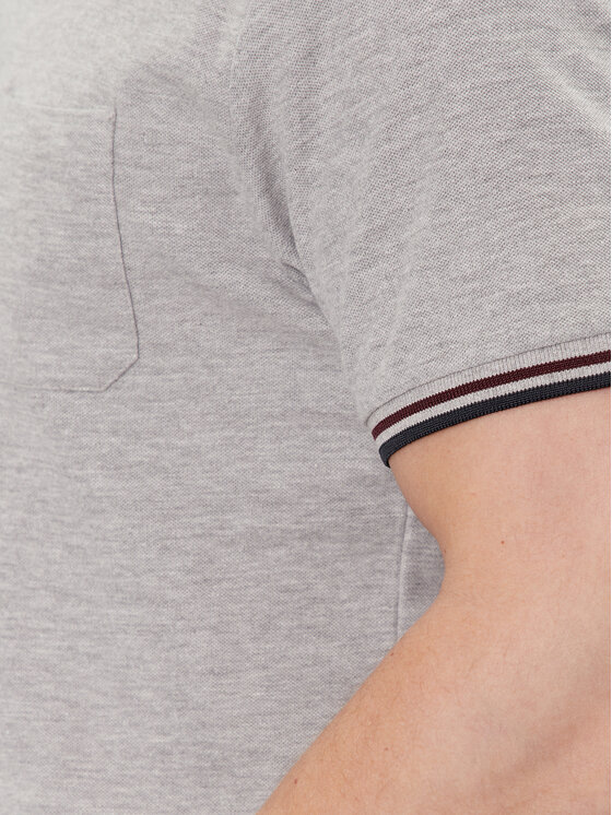 Brave Soul Brave Soul Polo MPS-149COSMO Szary Straight Fit