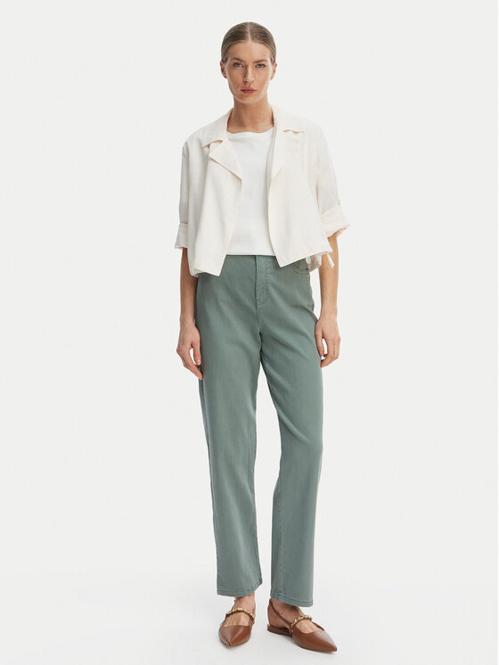 Marella Marella Džinsai Solista 2613131065 Žalia Straight Fit