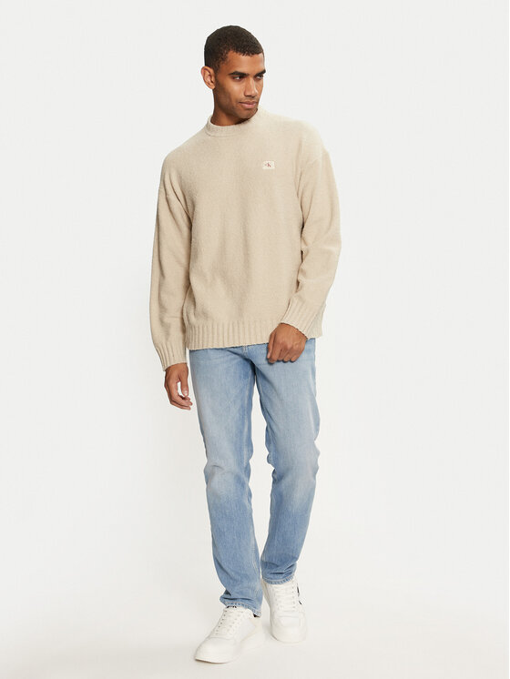 Calvin Klein Jeans Calvin Klein Jeans Sveter J30J326202 Béžová Boxy Fit