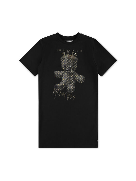 PHILIPP PLEIN PHILIPP PLEIN Sukienka codzienna 2373 Czarny Basic Fit