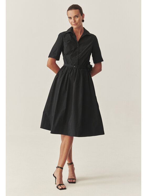 TATUUM Tatuum Sukienka codzienna SATIDA Czarny Flare Fit