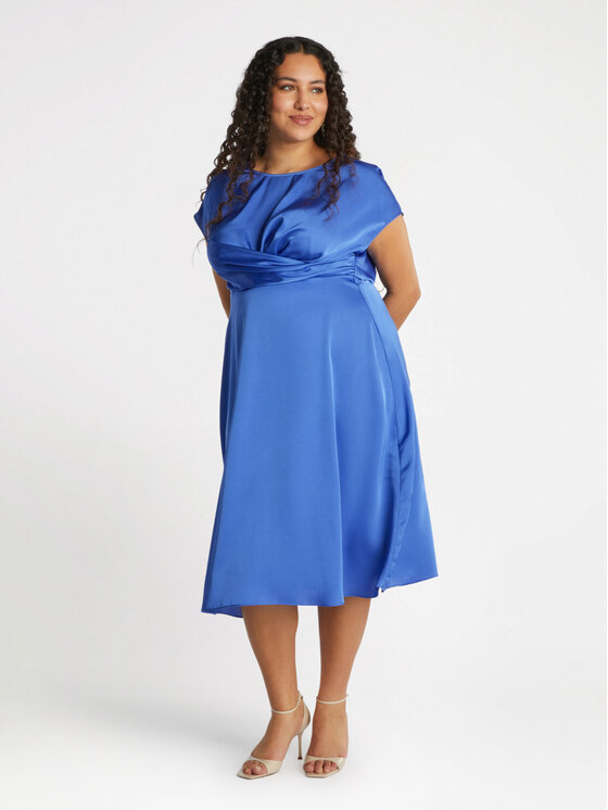 Fiorella Rubino Fiorella Rubino Vestito 7495T001588N009 Blu A-Line Fit