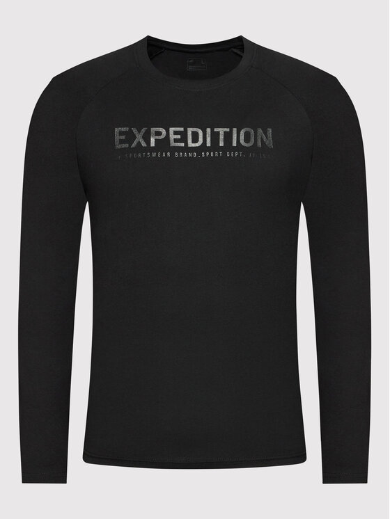 4F 4F Longsleeve H4Z21-TSML010 Czarny Regular Fit
