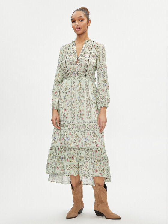 REPLAY Replay Літня сукня W9105.000.74956 Зелений Regular Fit