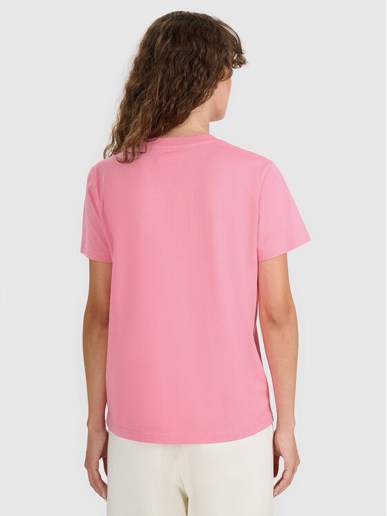 4F 4F T-Shirt MIDSHOP TEXTILE Różowy Regular Fit
