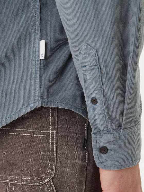 Element Element Риза Button Down Regular Corduroy ELYWT00187 Син Regular Fit