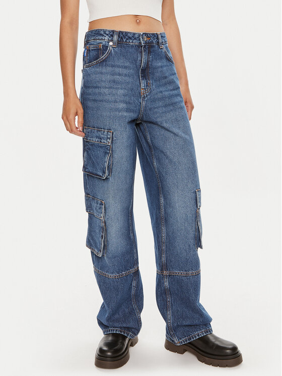 Hugo Jeans Leni 50513698 Blu Loose Fit, taglia : 28_32