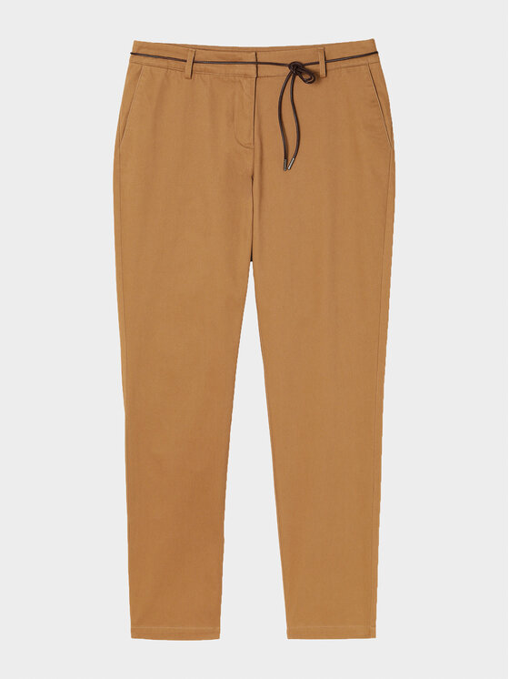 Tatuum Tatuum Medžiaginės kelnės Amiso T2319.142 Ruda Slim Fit