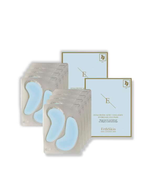Płatki pod oczy Erthskin London, 2x Kwas Hialuronowy + Kolagen Hydrożelowe