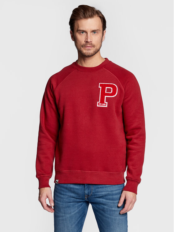 Pepe Jeans Pepe Jeans Bluza Pike PM582276 Bordowy Regular Fit