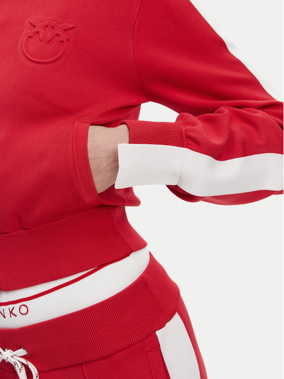 PINKO PINKO Felpa Wellington Maglia 104738 A2FQ Rosso Regular Fit