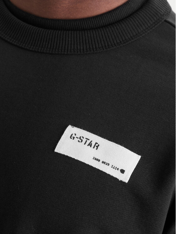 G-Star Raw G-Star Raw Majica dugih rukava HB Badge D28660-E209 Crna Relaxed Fit