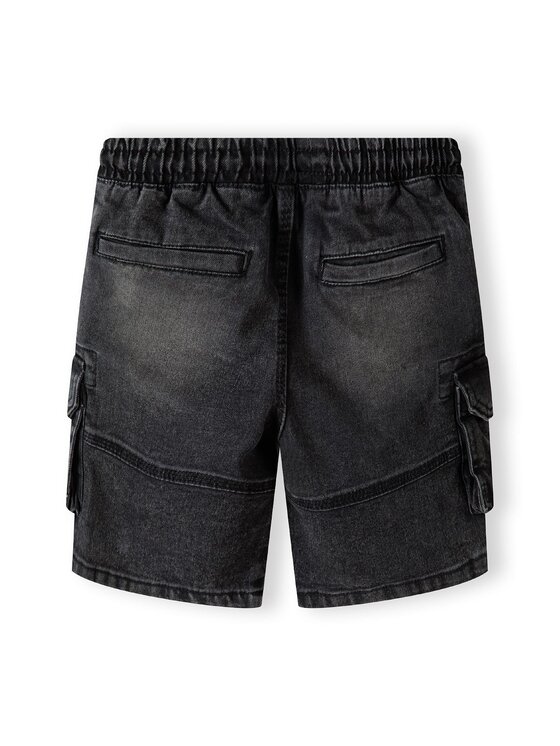 minoti minoti Szorty jeansowe 23short44 Czarny Regular Fit