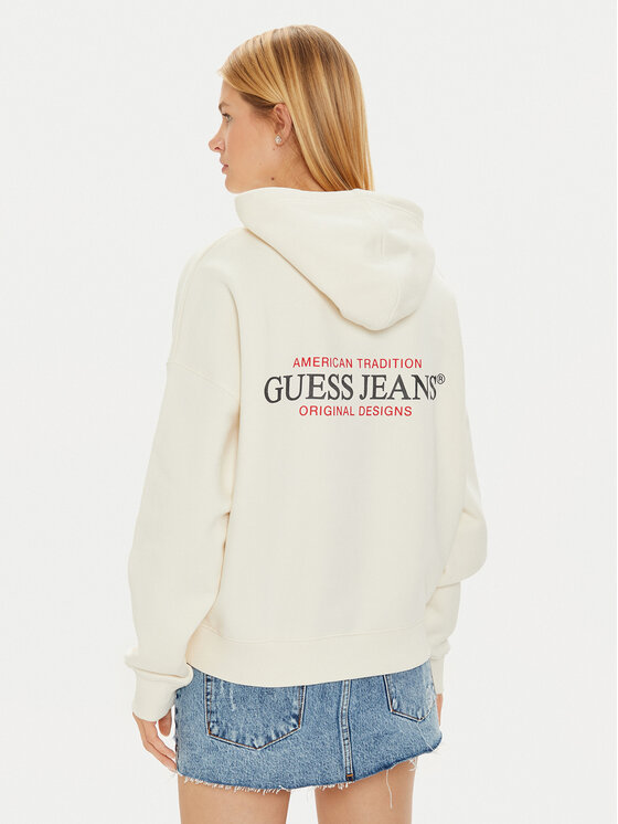 Guess Jeans Guess Jeans Felpa W4BQ21 KC811 Beige Regular Fit