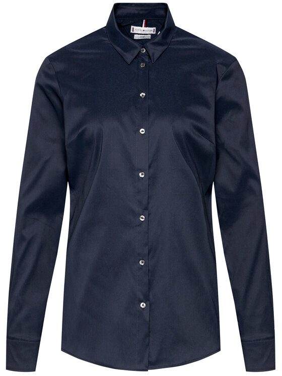 Tommy Hilfiger Tommy Hilfiger Košeľa Heritage 1M87647510 Tmavomodrá Slim Fit
