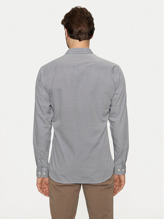 Jack & Jones Jack & Jones Košile Matheo 12261090 Šedá Slim Fit