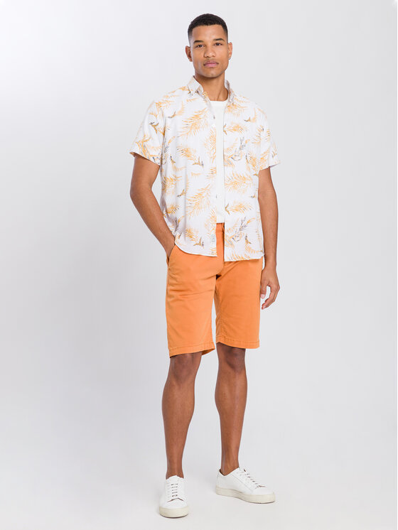 Cross Jeans Cross Jeans Koszula 35516-636 Żółty Regular Fit