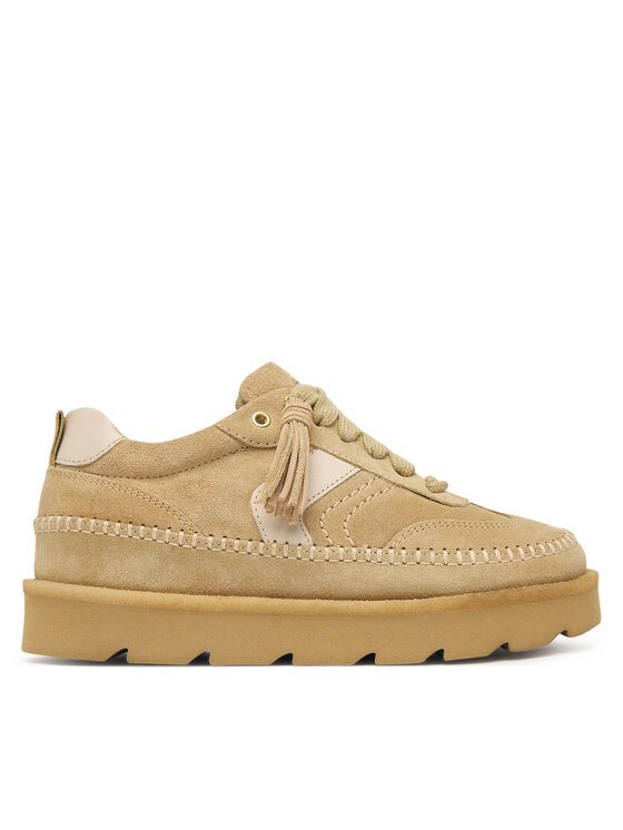 Clarks Clarks Sneakersy Meare Eve 26328097 Brązowy jasny