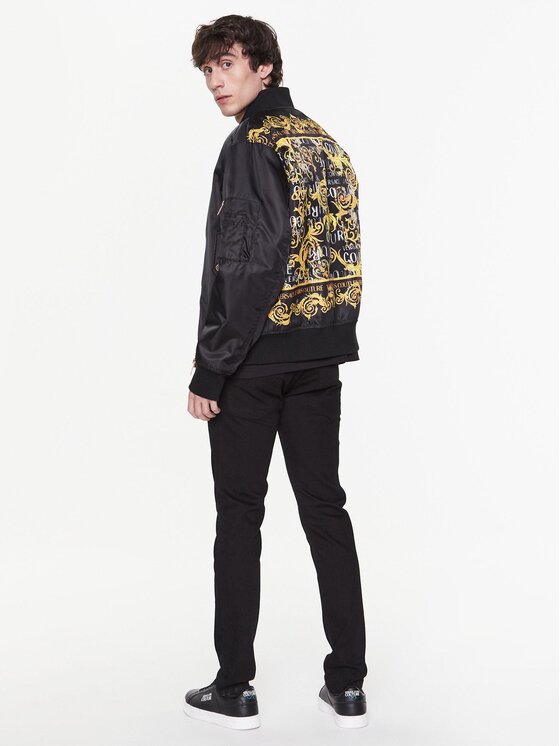 Versace Jeans Couture Kurtka bomber 74GASD07 Czarny Regular