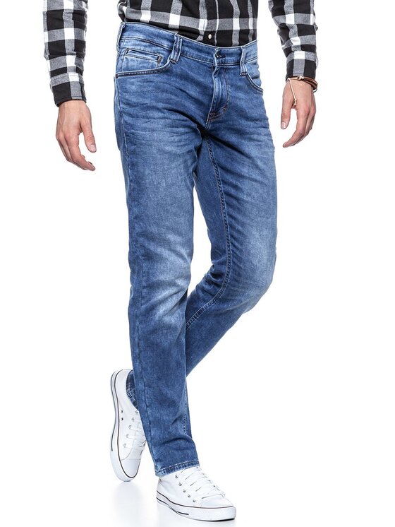 Mustang Mustang Jeansy OREGON TAPERED Niebieski Slim Fit