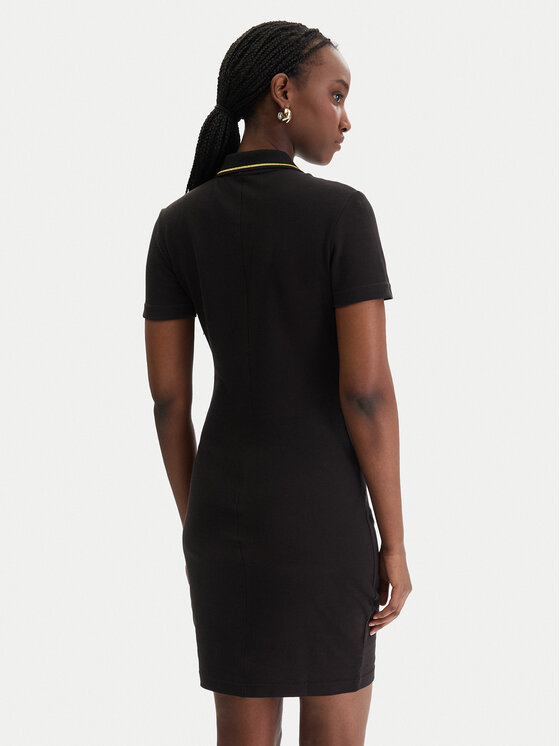 Versace Jeans Couture Versace Jeans Couture Kleid für den Alltag 80HAOT03 CJ01T Schwarz Slim Fit