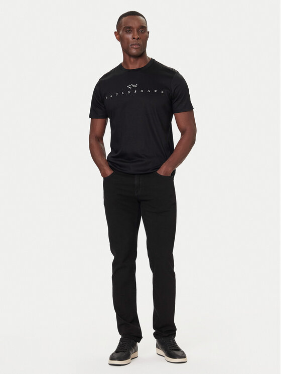 Paul&Shark Paul&Shark T-särk 15311635 Must Regular Fit