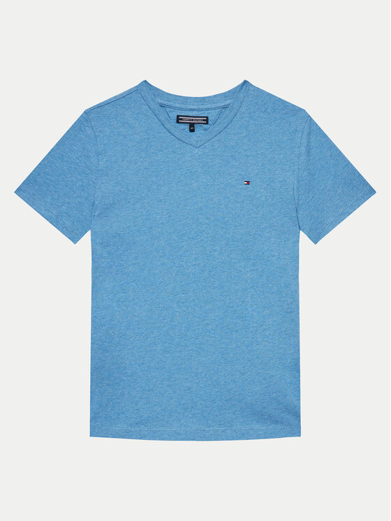 Tommy Hilfiger Tommy Hilfiger T-Shirt KB0KB04142 D Světle modrá Regular Fit