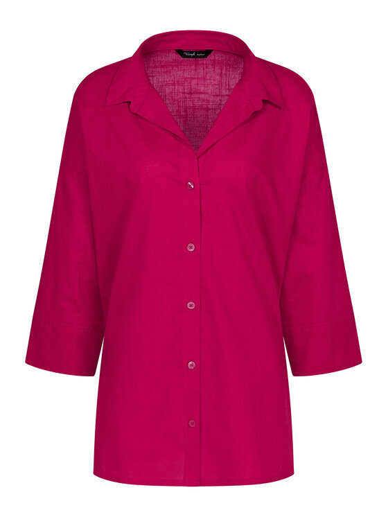 Triumph Triumph Πουκάμισο Summer 10222569 Ροζ Oversize