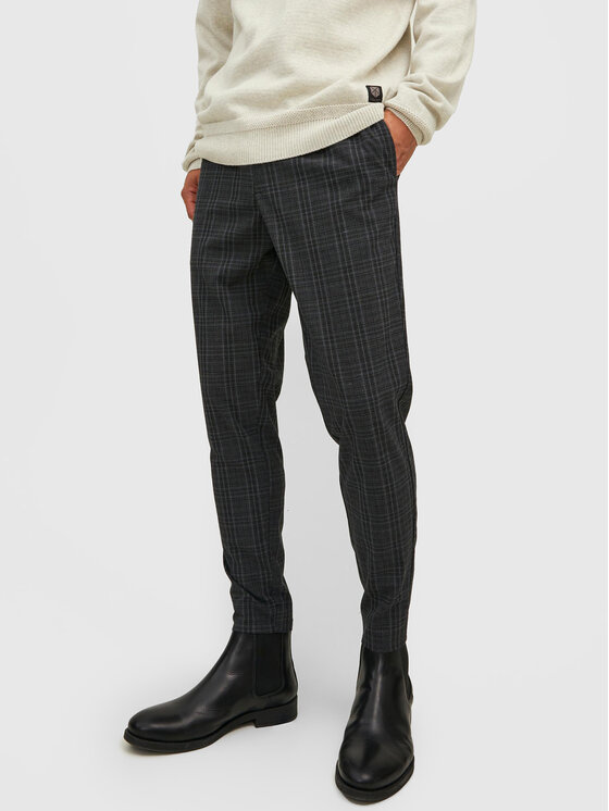 Jack&Jones Bavlnené nohavice Stace 12212970 Sivá Regular Fit