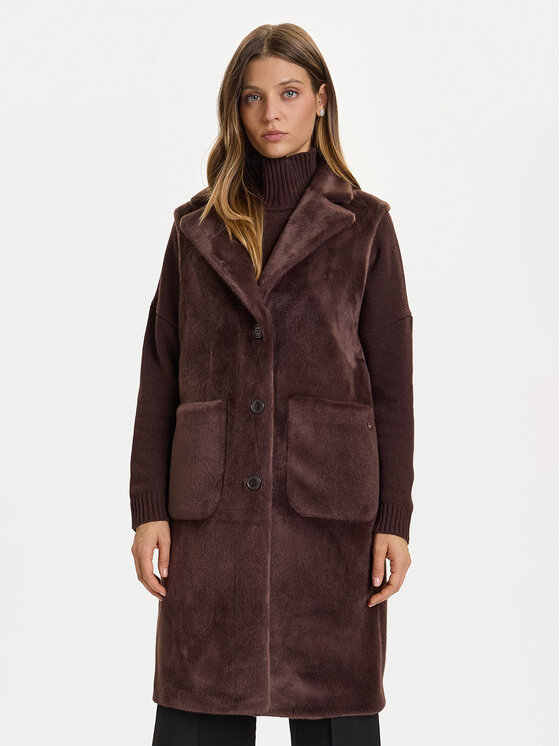 Rinascimento Rinascimento Varrukateta jakk CFC0122206003 Pruun Regular Fit