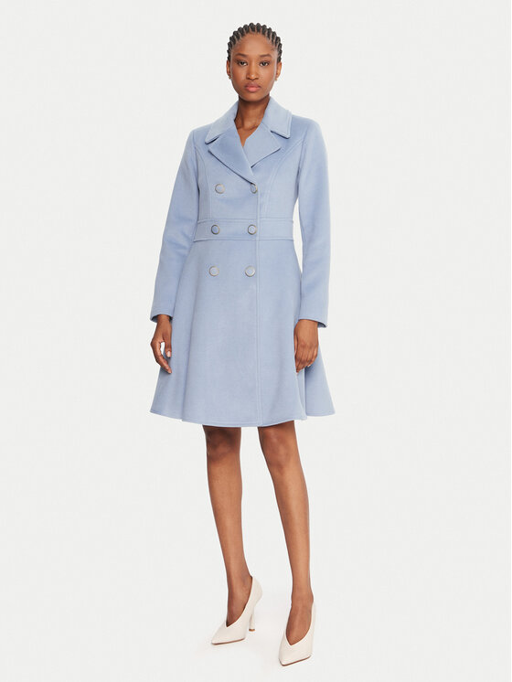 Rinascimento Rinascimento Демісезонний плащ CFC0125851003 Блакитний Slim Fit