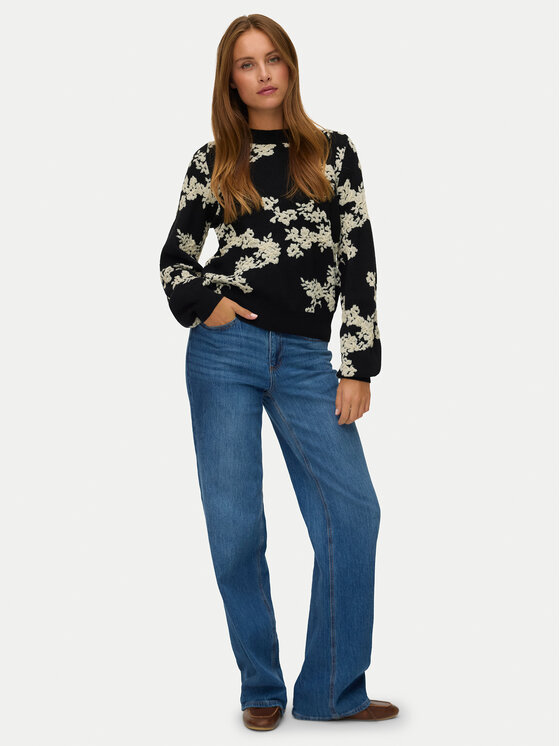 Vero Moda Vero Moda Sweter Nancy 10333561 Czarny Regular Fit