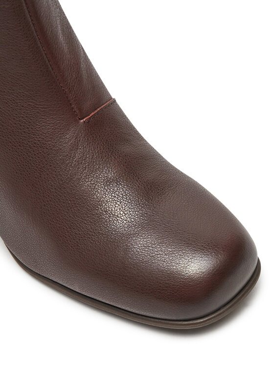 Clarks Clarks Polokozačky Keirsta Faye 26180038 Hnědá