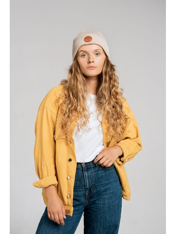 Kabak Kabak Czapka klasyczna beanie Beżowy