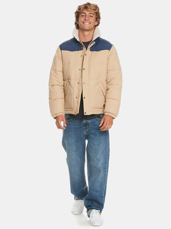 Quiksilver Quiksilver Geacă din puf The Puffer Jckt EQYJK03981 Bej Regular Fit