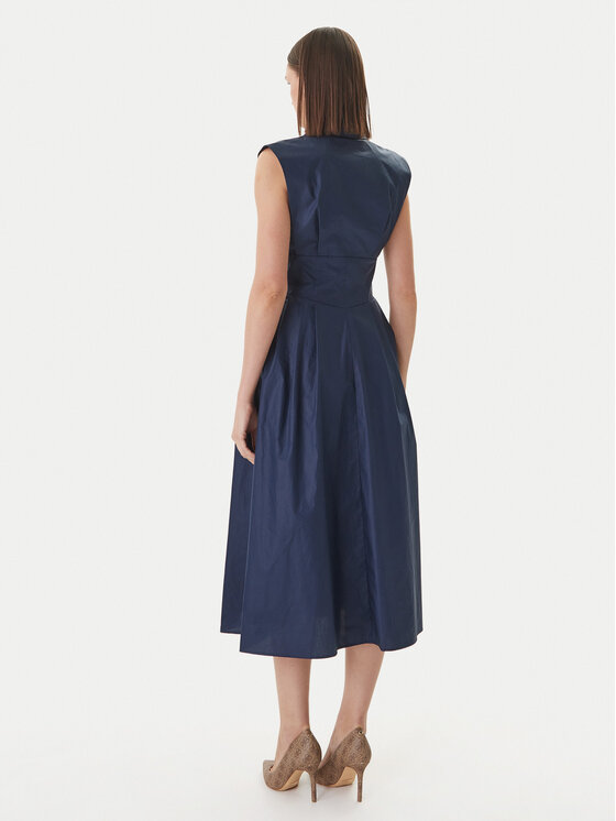 Guess Guess Každodenné šaty W6GKA0 W2353 Tmavomodrá Regular Fit