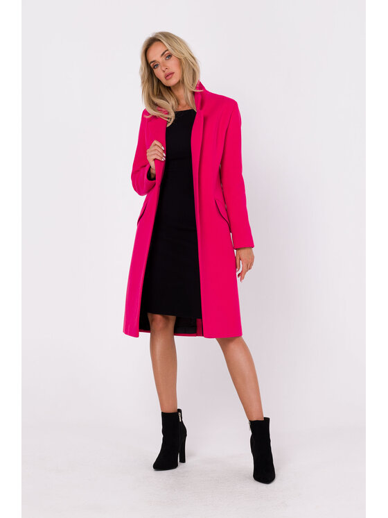 Made of Emotion Made of Emotion Kabát M758 Ružová Modern Fit