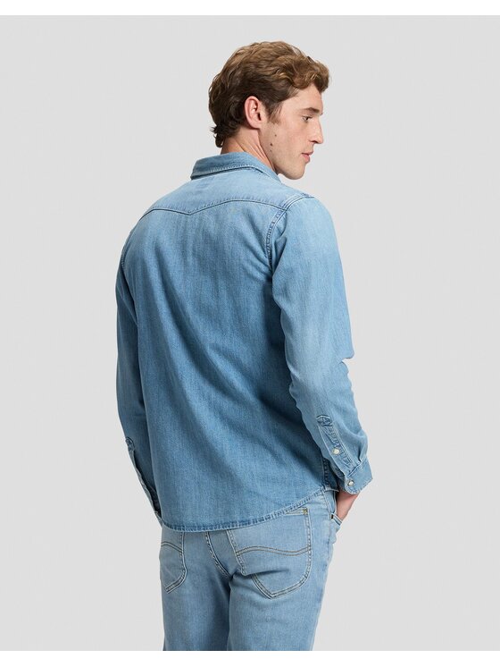 Lee Lee Koszula REGULAR WESTERN SHIRT Niebieski Regular Fit