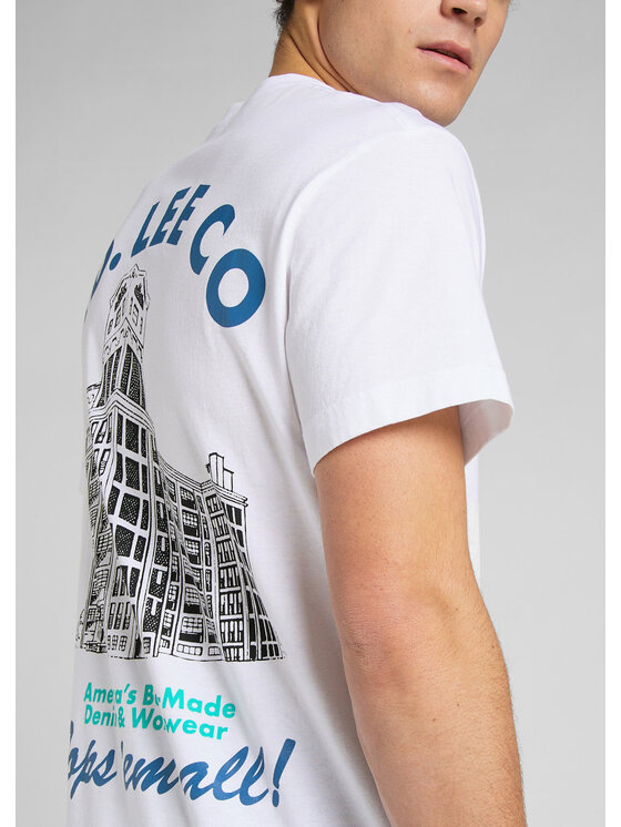 Lee Lee T-shirt BEST CHOICE TEE Bianco Regular Fit
