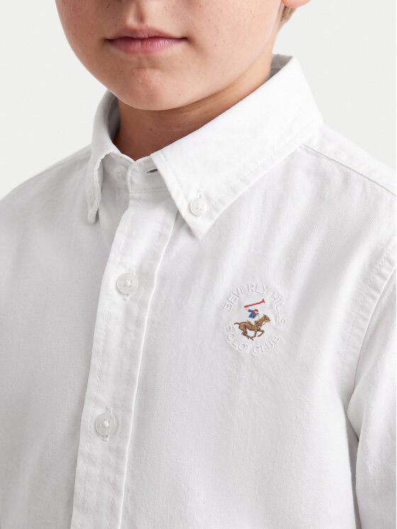 Beverly Hills Polo Club Beverly Hills Polo Club Πουκάμισο P-SS26B-SH0152 Λευκό Regular Fit