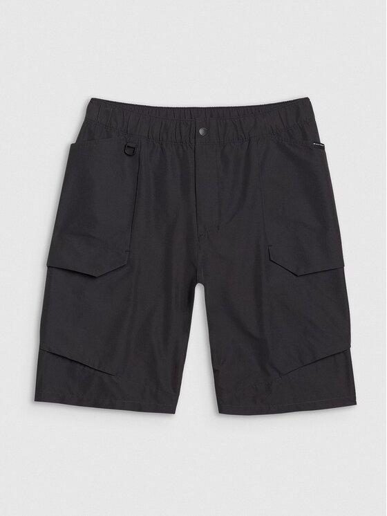 4F 4F Pantaloncini di tessuto 4FWSS25TSHOM527-20S Nero Regular Fit
