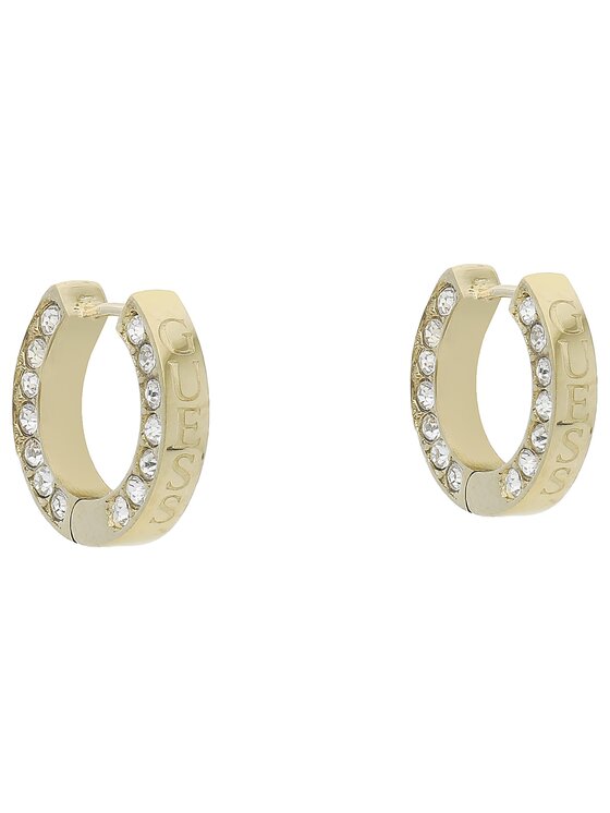 Guess Guess Naušnice Circle Lights JUBE03 160JW Žuta pozlata
